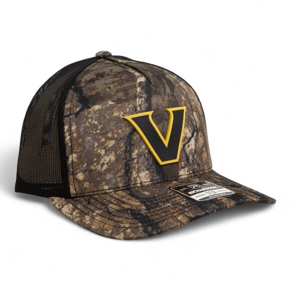 Vanderbilt Commodores Black 3D Snapback Trucker Hat- Realtree Timber/ Black - Picture 1 of 3